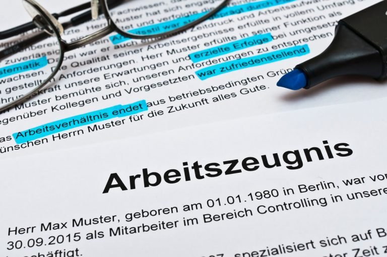 Certificate of employment germany